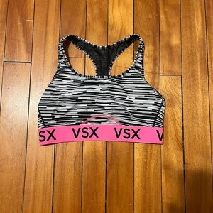 Victoria's Secret VSX Black and Pink Sports Bra